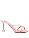 Aquazzura Kiss Me Quick Crystal Mules Light Rose In Pink