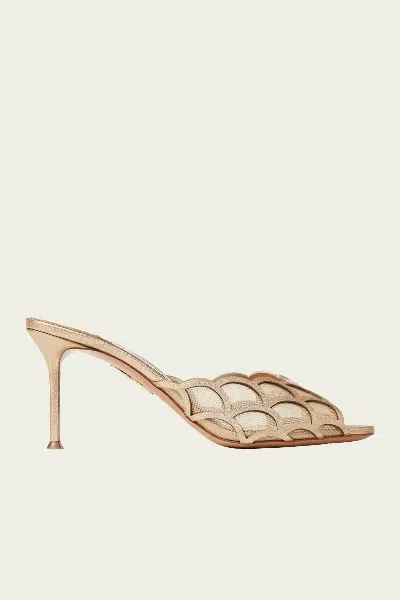 Aquazzura Aira Mule Sandal 75 In Light Copper