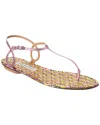 Aquazzura Almost Bare Leather Sandal In Multi