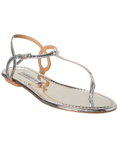 Aquazzura Almost Bare Sandal In Silver