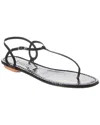 Aquazzura Almost Bare Snake-embossed Leather Sandal