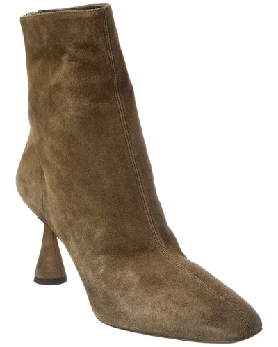 Aquazzura Amore 75 Suede Boot In Green