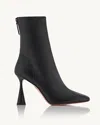 Aquazzura 95mm Amore Leather Ankle Boots In Black