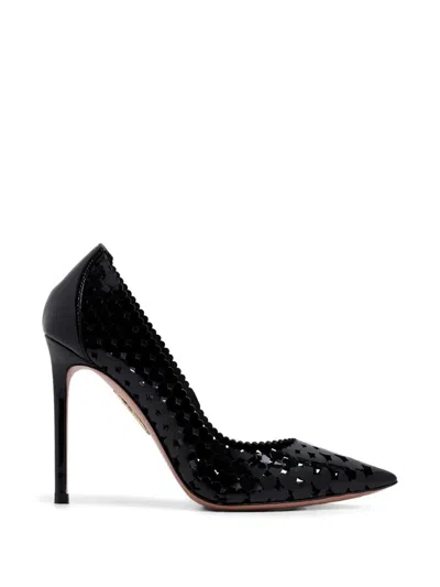Aquazzura Amourose Pointed-toe Pumps In Black