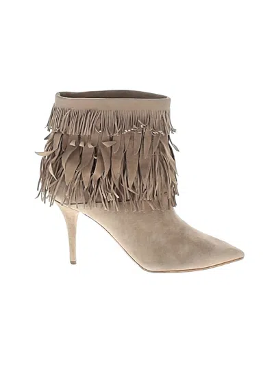 Pre-owned Aquazzura Ankle Boots In Brown