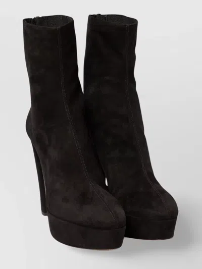 Aquazzura Ankle Boots Suede Finish Platform Sole