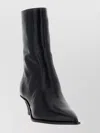 Aquazzura Ankle Boots With Block Heel And Pointed Toe In Black