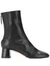 Aquazzura Saint Honore 50mm Leather Boots In Black