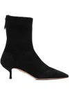 Aquazzura Ankle Pointed Boots In Black
