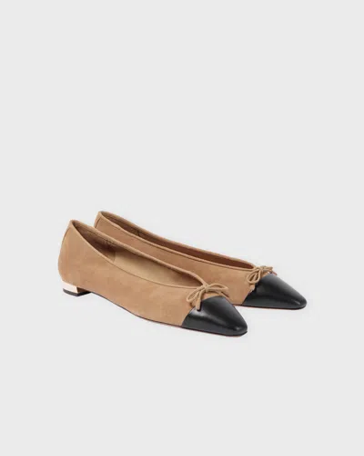 Aquazzura Ballerinaskor Gioia Flat Vit/svart