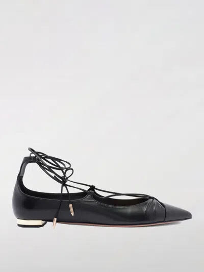 AQUAZZURA BALLET FLATS AQUAZZURA WOMAN COLOR BLACK,G47739002