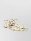 Aquazzura Almost Bare Metallic Leather Thong Sandals