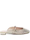 Aquazzura Beaded Open-toe Mules
