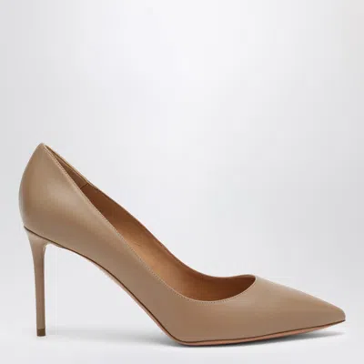 Aquazzura Black Leather Décolleté In Beige