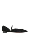 Aquazzura Flat Beauty Shoes In Black