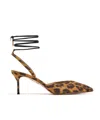 Aquazzura Beyond Animal-print Leather Slingback Pumps In Animal Print