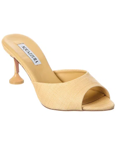 Aquazzura Bisous 65 Canvas Sandal In Multi