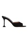Aquazzura Suede Bisous Mules 85