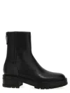 Aquazzura Womens Black Saint Honore Platform-sole Leather-blend Ankle Boots In Black
