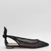 Aquazzura Black Flats In Black