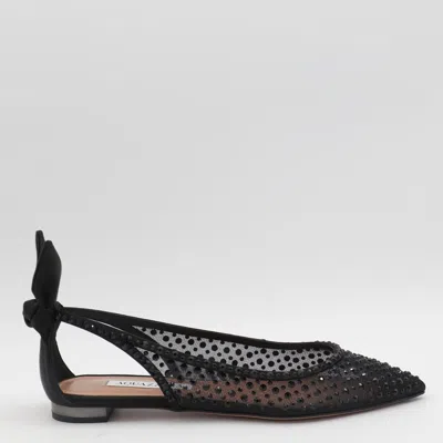 AQUAZZURA AQUAZZURA BLACK FLATS