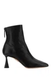 Aquazzura 95mm Amore Leather Ankle Boots