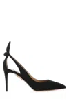 Aquazzura Deneuve Bow Detailed Pumps In Black