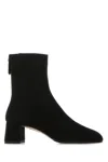 Aquazzura Suede Booties With Rear Zip In Non Definito