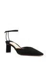 Aquazzura Blade Black Velvet Shoe 65mm Heel