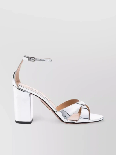 Aquazzura Devine 90mm Sandals In White