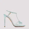 Aquazzura Amore Mio 105 Crystal-embellished Sandals In Blue