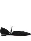 Aquazzura Women's Bellezza Ballet Flats In Black  