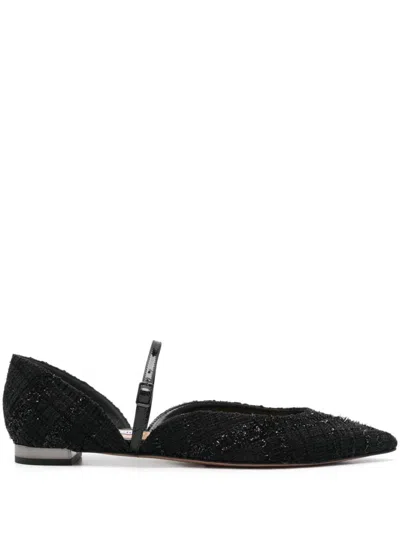 AQUAZZURA BELLEZZA FLAT,BLZFLAA0.MBT 000 BLACK
