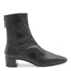 Aquazzura Block Heel Ankle Boots With Pointed Toe In Black