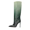 Aquazzura Boots Green In Verde Blu E Verdi