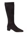 Aquazzura Saint Honore 35 Boile In Suede Black Color In Black
