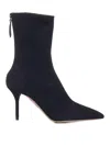 Aquazzura Woman Ankle Boots Camel Size 11 Soft Leather In Black