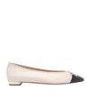 Aquazzura Gioia Ballerina Shoes In White
