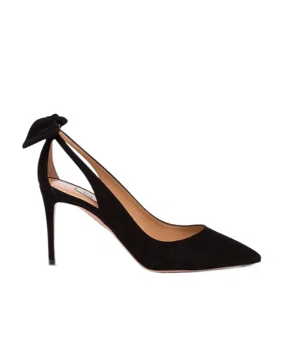 AQUAZZURA BOW DETAIL HIGH HEELS