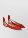 Aquazzura Bow Tie Suede Ballet Flats
