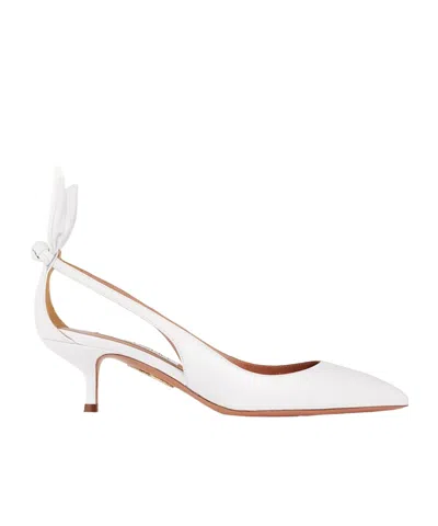 AQUAZZURA 50MM BOW TIE SANDALS