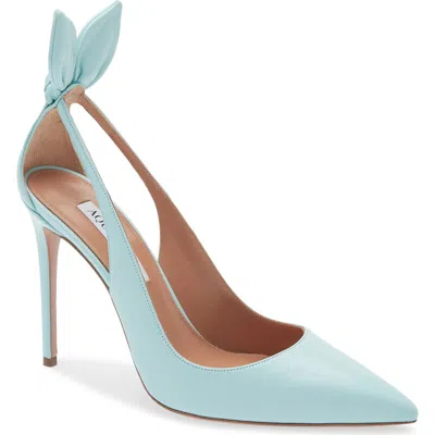 Aquazzura Bow Tie Pointed Toe Pump In Multi