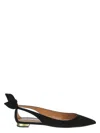 Aquazzura Love Affair 10mm Ballerina Shoes In Black