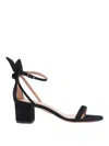 Aquazzura Bow Tie Block Heel Sandals