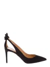 Aquazzura Woman Pumps Fuchsia Size 7 Leather In Black