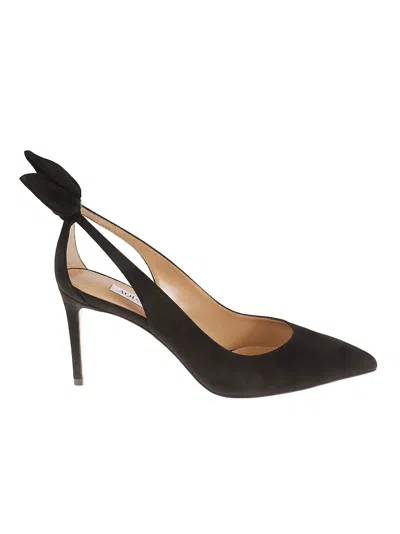 Aquazzura Bow Tie Pumps In Black