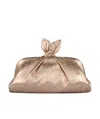 Aquazzura Small Bow Tie Clutch Bag In Nude