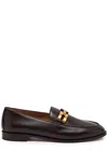Aquazzura Smooth Leather Brandi Loafers In In Brown