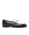 Aquazzura Brandi Leather Mocassins In Black