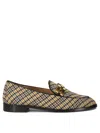 Aquazzura Brandi Tartan Loafers
